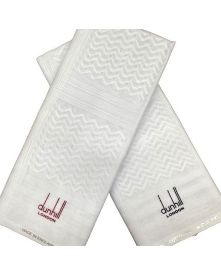 dunhill white shemagh package { black &  red logo ) - offer 
